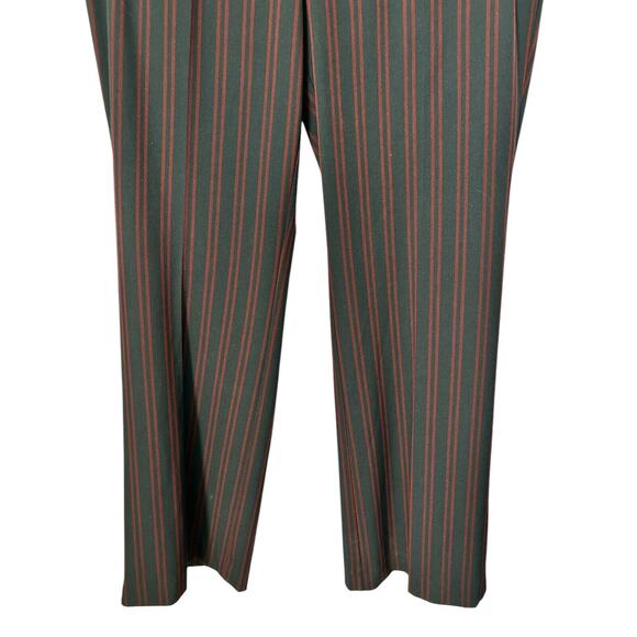 Loft Julie Trouser Size 10 Red Striped Straigh Leg Sailor High Rise Career Pants - Picture 3 of 11